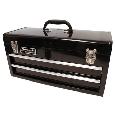 Homak 20 Inch Black 2 Drawer Toolbox HO297201